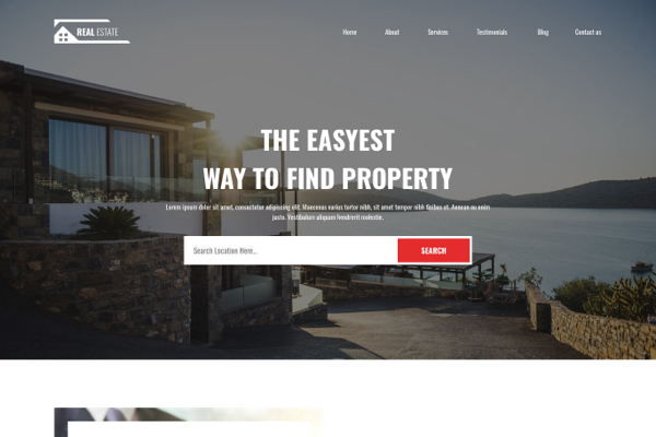 Real estate Website example